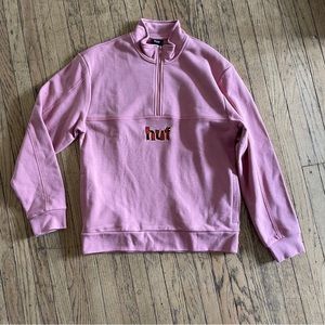 Huf Unisex Fleece Qtr Zip Crew